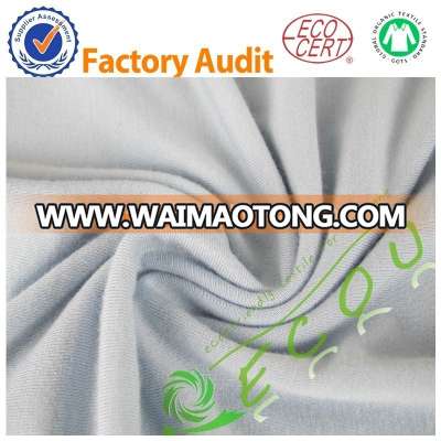 wholesale overseas organic bamboo fabric for baby blankets 100% bamboo knitted fabric