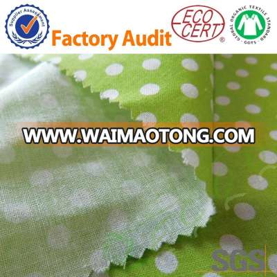 100%cotton big dot printing fabric in stock