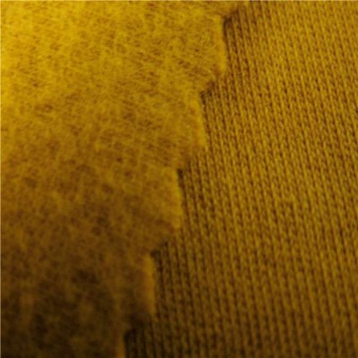 100% organic cotton knit fabric with brushed