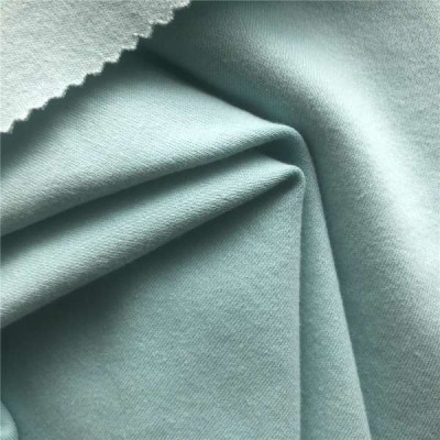 100% organic cotton interlock brushed fabric for cloths